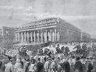 1871 Print Grand Thtre The National Assembly At Bordeaux Franco Prussian War