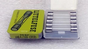 LITTELFUSE 313.400  .400 AMP 3AG SLO-BLO GLASS FUSES - 5 pcs - Picture 1 of 1
