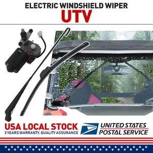 For Polaris Ranger 570/800/900 RZR XP 1000 12V Electric Windshield Wiper Motor - Picture 1 of 17