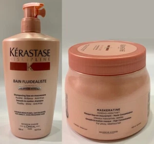 Discipline : Bain Fluidealiste SF 500ML + Masque Maskeratine 500ML Kerastase - Picture 1 of 1