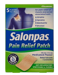 Pain Relief Patch - 5 Pack - Medicated Plaster for Joint & Muscle Pain - Picture 1 of 4