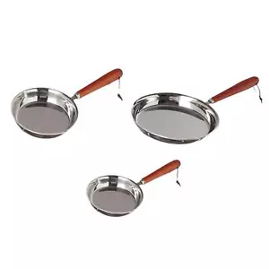 Sauce Pan Round Egg Pan Stainless Steel All Hob Types Cookware Round Griddle - Picture 1 of 18