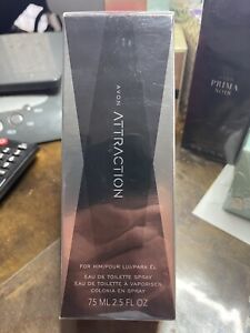 New Sealed Avon Attraction For Him Eau De Parfum Spray 2.5 Fl Oz 