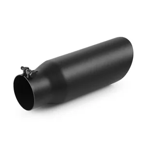 Black Bolt-On Diesel Exhaust Tip For 3" Inlet 4" Outlet 12" Long 30° Tip Angle - Bild 1 von 7