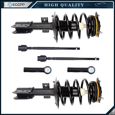 6pc Complete Front Strut & Outer Inner Tie Rod For Pontiac Grand Prix 2004-08 Foto 1 de 4