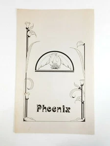 Phoenix menu - Vintage Dinner menu - Picture 1 of 4