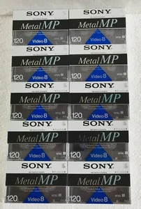 10 Sony Metal MP Video 8 NTSC 120 P6-120MP New Cassette - Picture 1 of 3