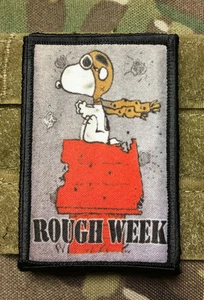 Parche moral táctico del ejército Red Baron Rough Week EE. UU. - Imagen 1 de 12