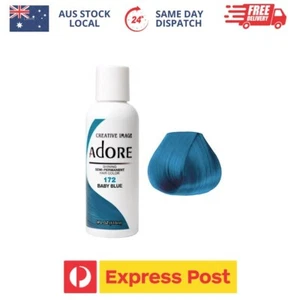 Adore Semi Permanent Hair Colour #172 Baby Blue 118ml - Picture 1 of 3