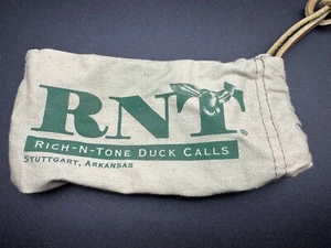 Vintage RNT Rich N Tone Duck Call Bag Pouch Leather - Picture 1 of 2