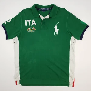 Polo Ralph Lauren Italia 2XL Hombre Vintage Big Pony Número 2 Verde Italia - Imagen 1 de 19