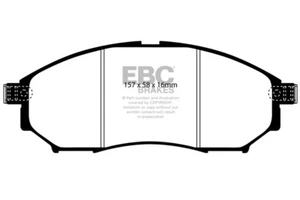 EBC Yellowstuff Front Brake Pads for Nissan Navara 3.0 TD (D40) (2010 on) - Picture 1 of 1