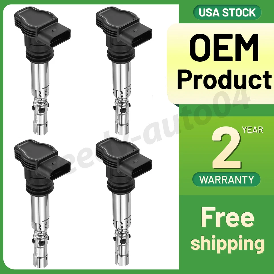 4 Ignition Bobinas Packs UF411 For 2002-2005 Seat Toledo 1.8L l4 - Image 1 of 4