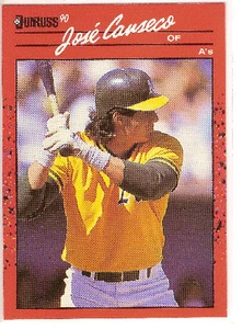 1990 Donruss Jose Canseco Oakland Athletics A's #125 - Picture 1 of 1
