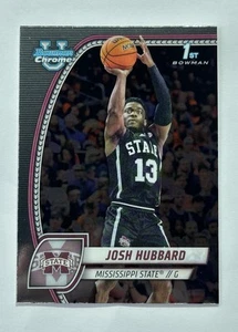 2024-25 Topps Bowman Chrome U - 1st Bowman Josh Hubbard #35 Mississippi State - Imagen 1 de 2