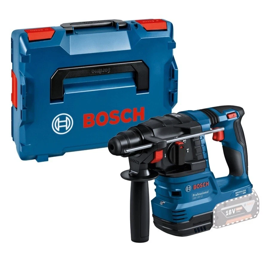 Bosch GBH18V-22NCG 18v Body Only BL SDS+ Rotary Hammer Drill  & LBoxx 0611924001 - Image 1 of 2