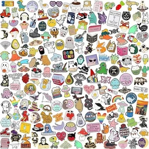 20/40/50 PIEZAS Lindos Prendedores de Mochila Esmalte, Divertidos Prendedores de Esmalte Conjunto a Granel Genial Botón P - Imagen 1 de 5