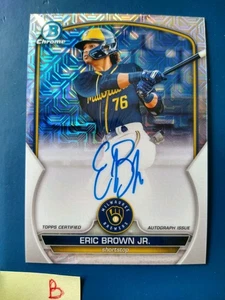 2023 Bowman Chrome Mega Box Mojo Eric Brown Jr #BMA-EB Brewers AUTO - Bild 1 von 2