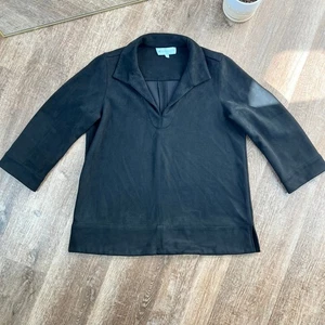 Tuckernuck Black Suede Margot Top - Picture 1 of 7