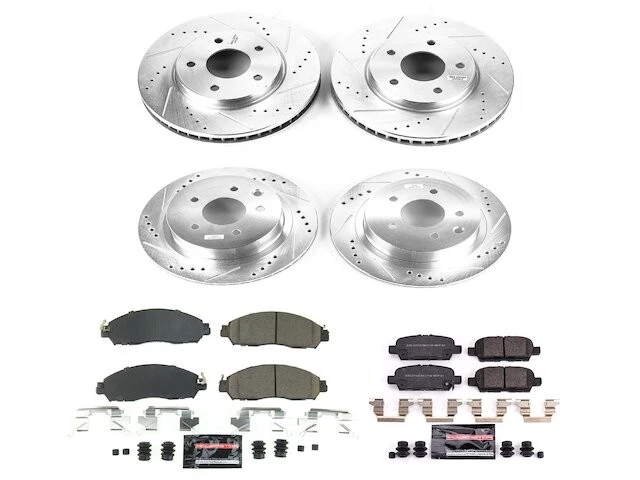 Kit de pastillas de freno y rotor delanteras y traseras para Nissan LEAF 2019 KX269CR 2018-2025 Foto 1 de 1
