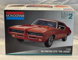 Monograma '69 Pontiac GTO "El Juez" Kit Modelo Escala 1:24 - Caja Abierta - Imagen 1 de 9