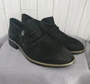 Clarks Collection Leder-Shooties mit seitlichem Reißverschluss Camzin Pace schwarz Größe 9 W neu ohne Karton - Bild 1 von 9
