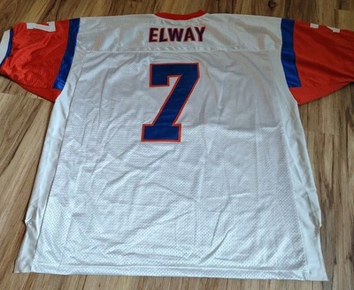 ¡Raro! Camiseta vintage Mitchell and Ness 1991 John Elway. 56 Denver Broncos para hombre  Foto 1 de 2