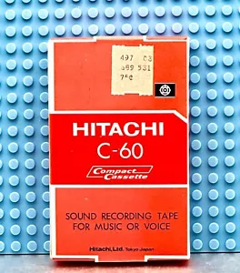 HITACHI C-60 TIPO I NASTRO A CASSETTA BIANCO (1) (NUOVO) - Foto 1 di 6