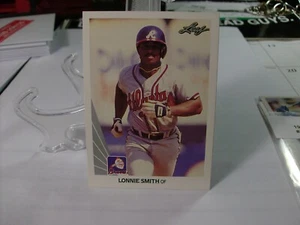 1990 Leaf Baseball #217 - Lonnie Smith - Atlanta Braves  90-723 - Picture 1 of 2