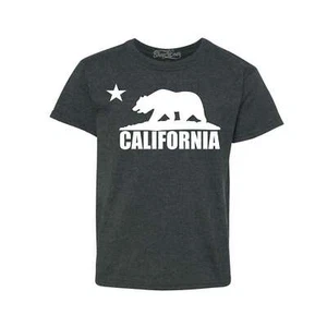 California White Bear Cali Love Kids T-Shirt CA Republic Souvenir Shirt - Picture 1 of 10
