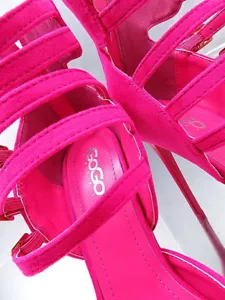 HOHE STIEFEL PUMPS DAMEN GURTEL SANDALEN SCHUHE SEXY O82 Rosa HIGH HEELS 36 38 - Bild 1 von 7