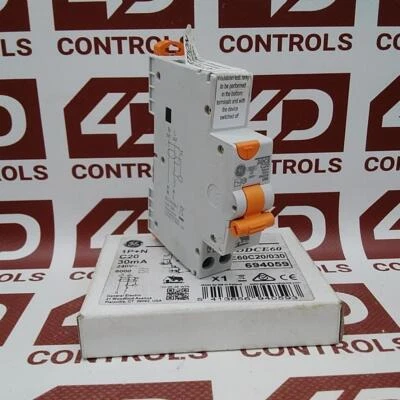 DDCE60C20/030 | GE Fanuc | Residual Circuit Breaker, 1Pole, Opened (NSO) - Image 1 of 2