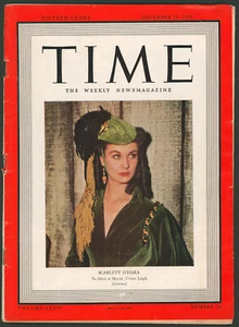 Time Magazine December 25 1939 Vivien Leigh ~Gone With The Wind ~Scarlett O'Hara - Picture 1 of 7