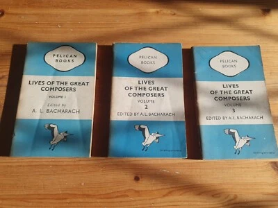 1947 Pelican Books 3 Volumes Lives Of The Great Composers - Image 1 of 4