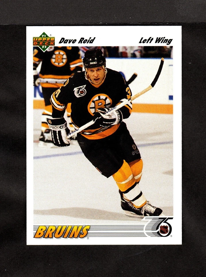 Hockey Card - Dave Reid - Bruins - Upper Deck  - 1992 - #531 - Image 1 of 2