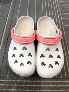 Crocs Mickey Mouse Disney weiß/rosa Größe W 10-11 M 8-9 - Bild 1 von 4