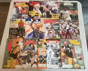 1992 Sports Illustrated lote de 13 - Shaq, Cowboys, Willie Mays - Imagen 1 de 11