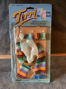 Vintage Terri Fashion Boutique Barbie Clothes On Card By Cricket #510 - Picture 1 of 2