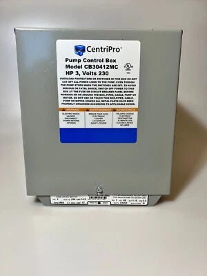 Goulds Control Box for 3 Wire, 3HP, 230V motors - Image 1 of 2