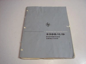 Manual * HP 330B/C/D Distortion Analyzer O&S - Picture 1 of 1