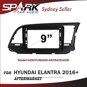 9" FACIA KIT Fascia Dash Plate Panel For Hyundai Elantra 2016+ SP - Picture 1 of 2