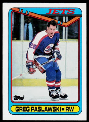 1990-91 Topps #154 Greg Paslawski - Image 1 of 2