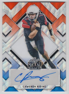 2022 LEAF METAL DRAFT CAMERON RISING /7 AUTO RWB WAVE AUTOGRAPH #BA-CR1