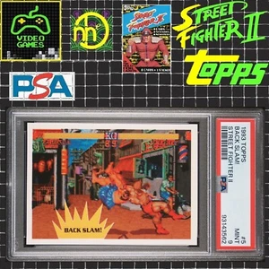 1993 Topps Street Fighter II - #5 Zangief / Back Slam - PSA 9 MINT - Picture 1 of 4