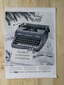 Máquina de escribir Royal Standard 1952 de colección página completa anuncio original 921 - Imagen 1 de 1