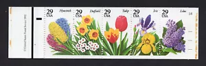 US 1993 29¢ Flower Stamp pane and booklet cover #2784 MNH - Picture 1 of 2