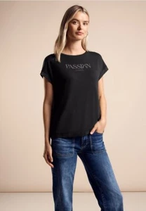 Street One Wording Camiseta Negro Brillante - Imagen 1 de 1