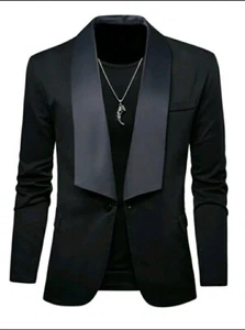 Mode Men's Shawl Collar Blazer - Picture 1 of 4