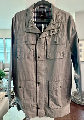 Chaqueta de campo encerada Cole Haan / Cemento / Mediana para hombre / Nueva con etiquetas / G49672 / Precio de venta sugerido por el fabricante $395 Foto 1 de 4