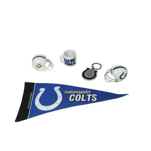 Indianapolis Colts Mini NFL Football Helmets, Mug, Pennant, Keychain Gift Lot - Picture 1 of 15